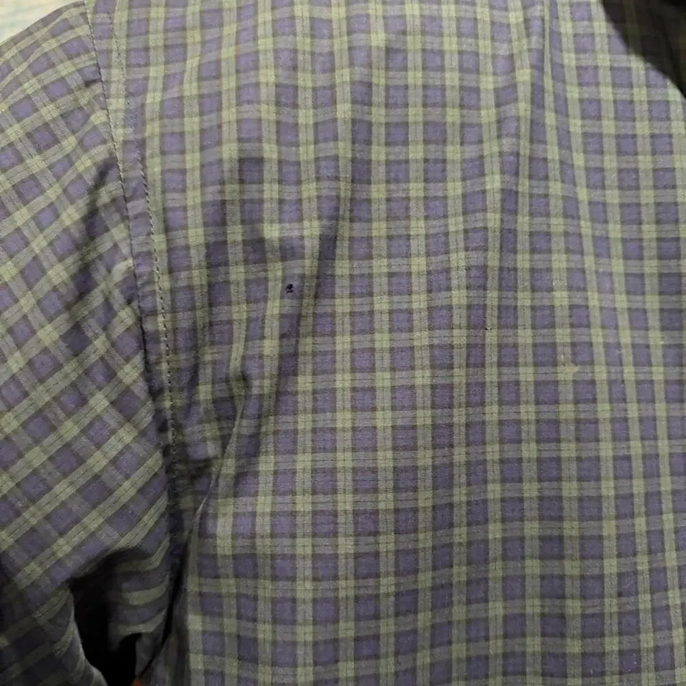 Tommy hilfiger green striped plaid